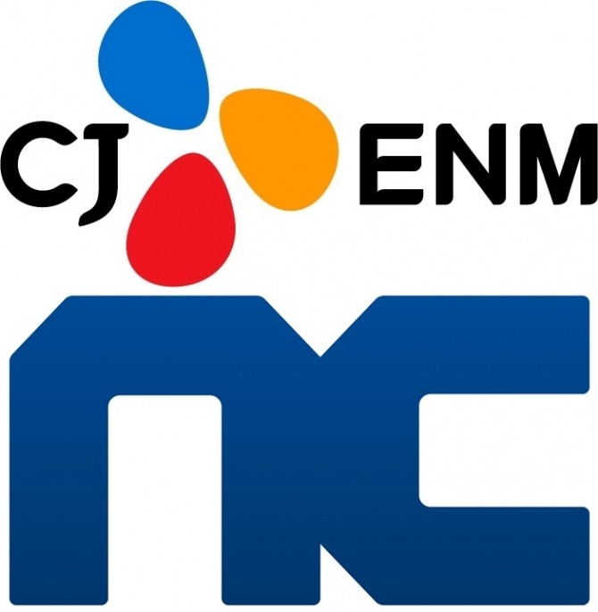 CJ ENM이 엔씨소프트와 콘텐츠와 디지털 플랫폼 부문에서 시너지를 발휘하기 위해 MOU를 체결했다. 사진=CJ ENM과 엔씨소프트 각 사 CI