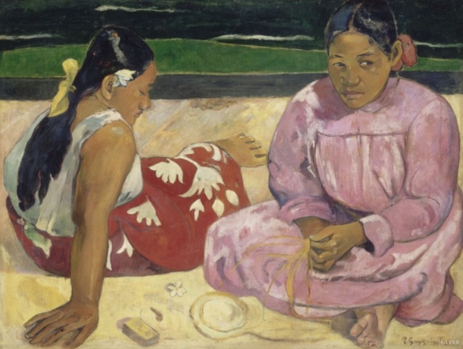 폴 고갱 ‘타이티 여인들’, 19세기, 캔버스에 유채, 오르세 미술관.