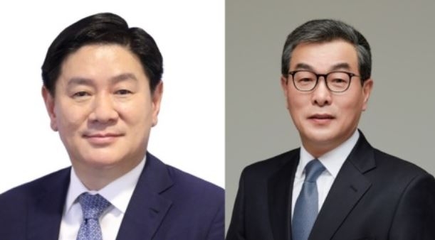 허연수 GS리테일 부회장(왼쪽)과 김호성 GS홈쇼핑 대표는 둘 다 1961년생으로 소띠 CEO다. 사진=GS리테일, GS홈쇼핑