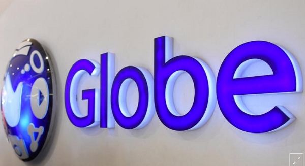 필리핀 마닐라시내 글로브서비스센터의 글로브 로고. 사진=로이터