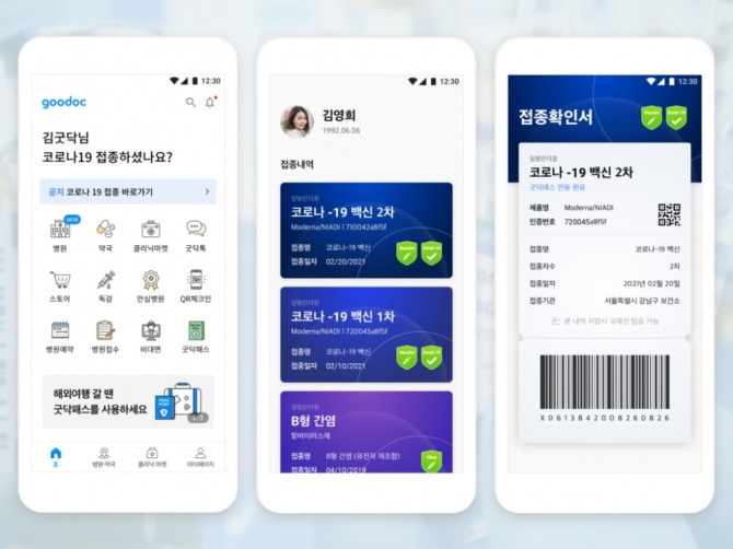 굿닥이 백신 여권 서비스 '굿닥패스'를 출시한다. 사진=굿닥