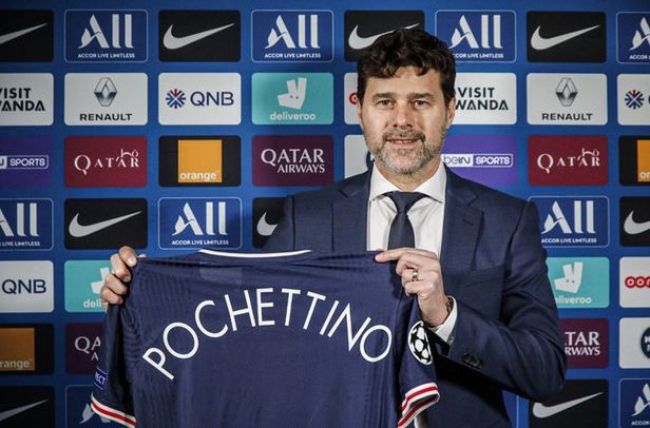 파리 생제르맹(PSG) 역대 지휘관 최고액인 월 94만 유로를 받는 것으로 알려진 마우리시오 포체티노 감독.