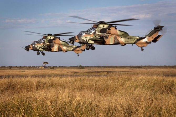 호주 육군의 무장 정찰헬기 타이거. 사진=에어버스헬리콥터스