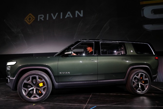 전기차 스타트업 리비안(Rivian)의 전기 트럭. 사진=로이터