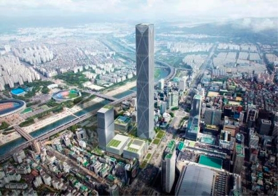 105층 타워 1개 동이 포함된 현대차 GBC 조감도. 사진=서울시