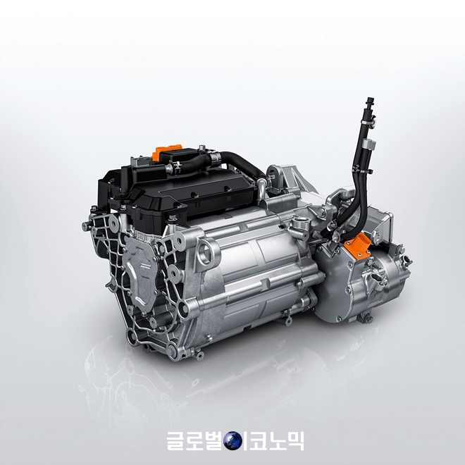 뉴 푸조 e-208에 장착된 전기 모터. 사진=한불모터스