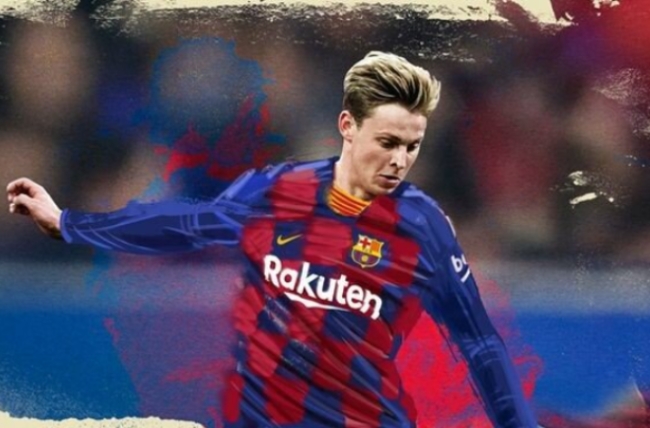 바르셀로나 MF 프렌키 데 용.