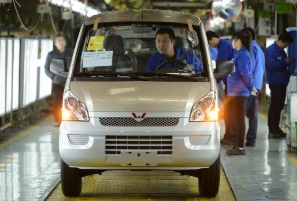 중국 산둥성 칭다오의 자동차생산공장. 사진=로이터