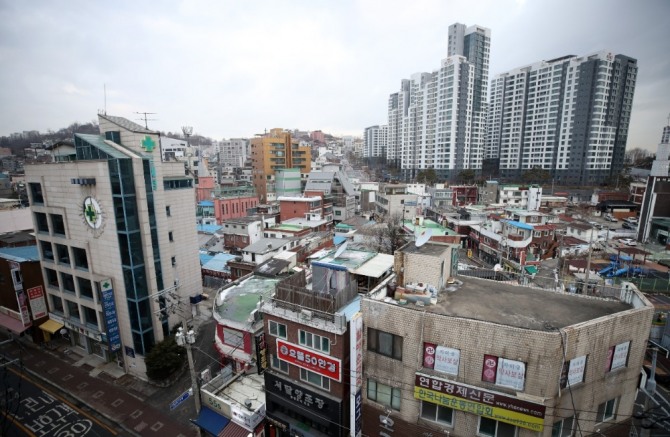 공공재개발 후보지로 선정된 서울 동작구 흑석2구역(1310가구)의 모습. 사진=뉴시스