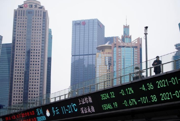 중국 상하이 금융가. 사진=로이터