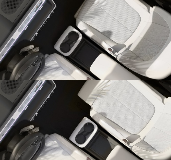 현대자동차가 '아이오닉 5' 실내 티저 이미지를 15일 공개했다. 전기차 전용 플랫폼 E-GMP를 채택해 앞뒤로 움직이는 센터 콘솔(앞좌석 수납함)을 적용하는 등 공간 자유도가 대폭 개선됐다.  사진=현대차