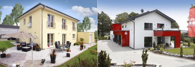 GS건설이 지난해 초 인수한 폴란드 모듈러(조립식)주택 전문기업 단우드(Danwood)의 독일 조립식 단독주택 모습. 사진=Danwood 카탈로그