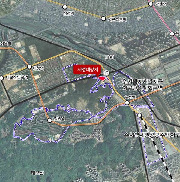 서울 강남구 수서 로봇·AI연구시설 위치도. 사진=서울시