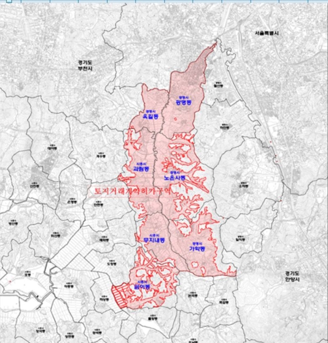 6번째 3기신도시로 지정된 광명 시흥지구 위치도. 자료=국토교통부