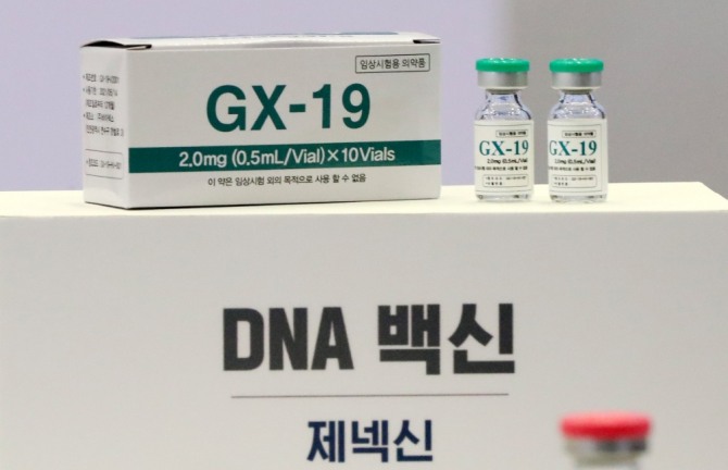 제넥신이 코로나19 백신과 치료제 동시 개발에 속도를 붙이고 있다. 사진은 제넥신이 개발을 시작한 백신 'GX-19'의 모습. 사진=뉴시스