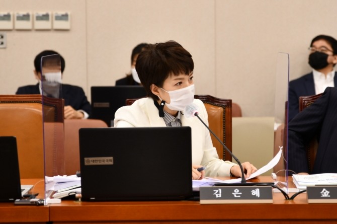김은혜 의원이 국정감사때 질의 하고 있는 모습   (사진=의원실 제공)