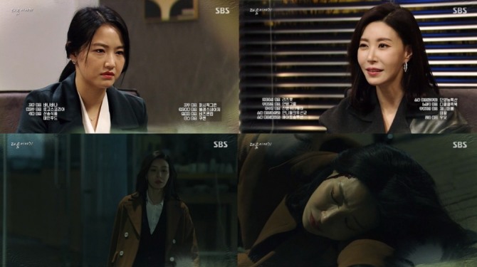 15일 오전 방송되는 SBS 일일드라마 '불새 2020'101회에는 서은주(이청미)가 지은(홍수아)에게 스토커라는 자신의 정체를 폭로하려는 최명화(성현아) 머리를 둔기로 가격해 소름을 선사한다. 사진=SBS '불새 2020' 101회 예고 영상 캡처 
