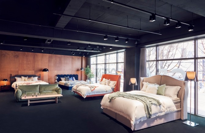 시몬스 침대는 3층짜리 '시몬스 갤러리 부산점'을 4층으로 확장해 개점했다. 사진=시몬스 침대