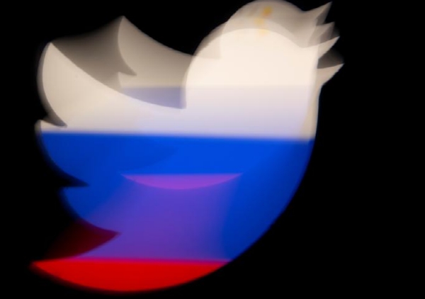 트위터 로고와 러시아 국기를 합친 이미지사진=로이터