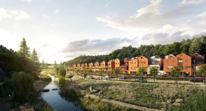 현대건설 '힐스테이트 라피아노 삼송'의 투시도. 사진=RDBK