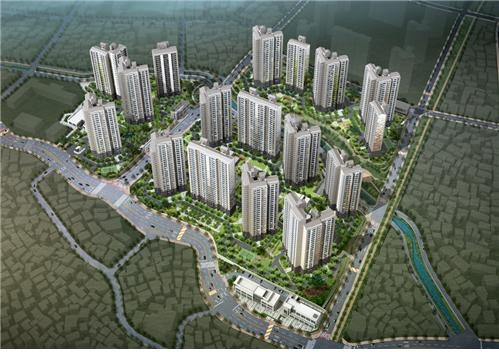 대우건설∙쌍용건설 '창원 푸르지오 더플래티넘'의 조감도. 사진=대우건설