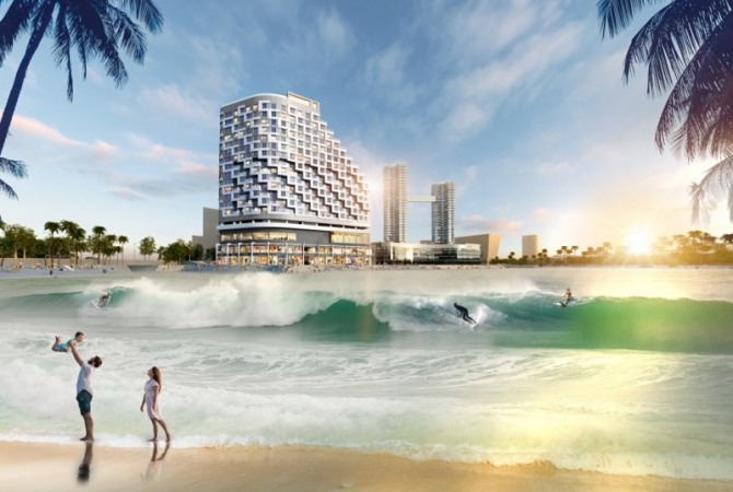 대우건설 ‘시흥 웨이브파크 푸르지오시티’의 투시도(일부 연출된 이미지임). 사진=대우건설