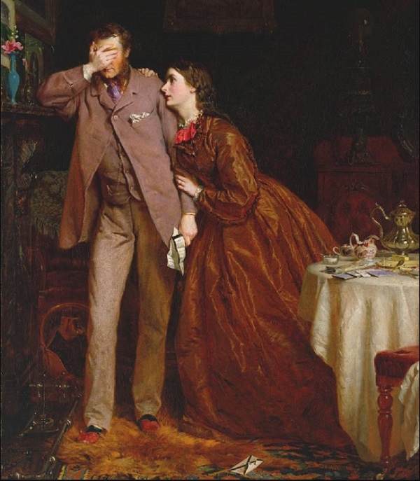 조지 엘가 힉스 ‘여자의 임무-남자의 반려자’, 19세기, 캔버스에 유채, 런던 데이트 갤러리.