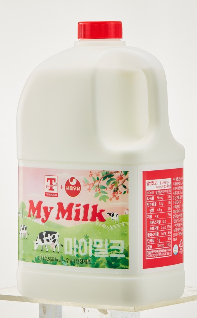 이마트 트레이더스가 5일 '티 스탠다드 마이밀크'를 출시했다. 이는 서울우유와 협업해 만든 PL 상품이다. 사진=이마트
