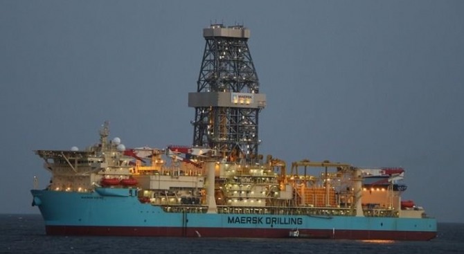 삼성중공업이 지난 2014년 건조해 인도한 머스크 바이킹(Maersk Vikin)호가 운항하고 있다. 사진=로이터
