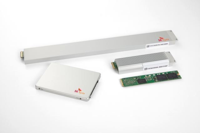 SK하이닉스가 제작한 기업용 솔리드 스테이트 드라이브(SSD) 신제품 ‘PE8110 E1.S’. 사진=SK하이닉스 