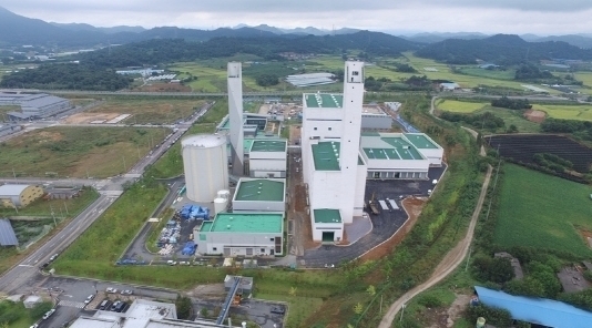 전남 나주시 신도산업단지 내 위치한 한국지역난방공사 SRF 열병합발전소 전경. 사진=한국지역난방공사