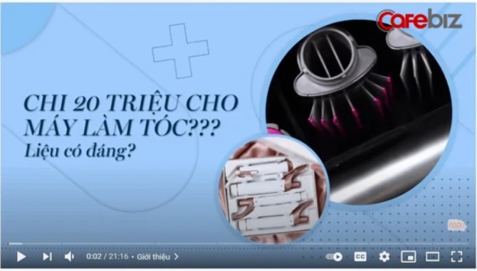 베트남어로 제품 소개 유튜브 동영상을 게재한 다이슨. 출처=까페비즈