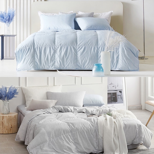 헬렌스타인은 최근 여름 전용 구스이불 '쿨구스 컴포터'를 출시했다. 사진=헬렌스타인