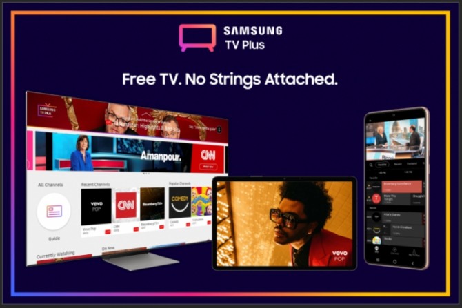 삼성 TV 플러스는 조건없이 무료 콘텐츠를 제공한다. 사진=삼성전자 유럽법인