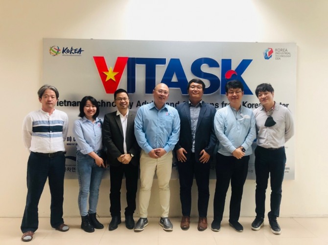 하노이 베트남 산업부 별청건물에 위치한 베트남생산현장애로기술지도센터(VITASK).