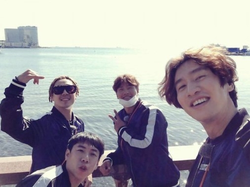 '런닝맨' 출연진 이광수(오른쪽부터) 김종국, 하하, 양세찬. 사진=이광수 인스타그램 캡처 
