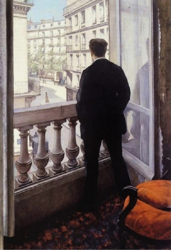 귀스타브 카유보트 ‘창가의 남자(A Young Man at His Window)’, 19세기, 캔버스에 유채, 개인소장.