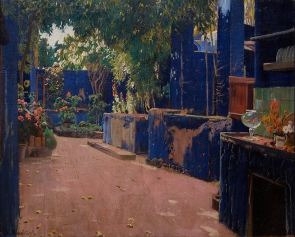 산티아노 루시놀 ‘푸른 정원’, 캔버스에 유채, 20세기, 스페인 카달루나미술관.