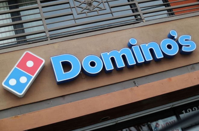 미국 캘리포니아주 로스앤젤레스에 있는 도미노 피자 레스토랑 모습   사진=로이터