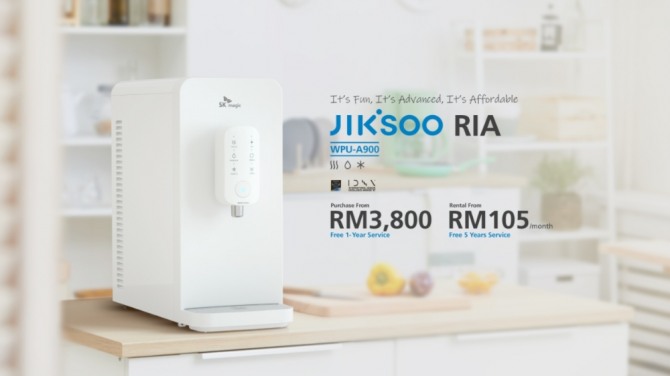 SK매직이 말레이시아에서 직수정수기 'JIKSOO Ria(직수 리아)'를 출시했다. 사진=SK매직