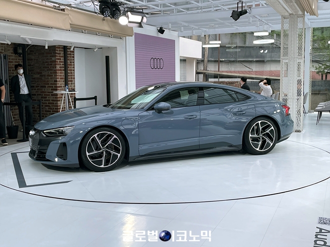 아우디 순수 전기차 'e-트론 GT'. 사진=글로벌이코노믹 김현수 기자