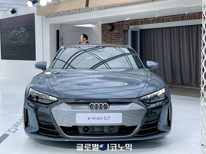 아우디 순수 전기차 'e-트론 GT'. 사진=글로벌이코노믹 김현수 기자