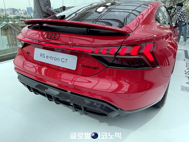 아우디 순수 전기차 'RS e-트론 GT'. 사진=글로벌이코노믹 김현수 기자