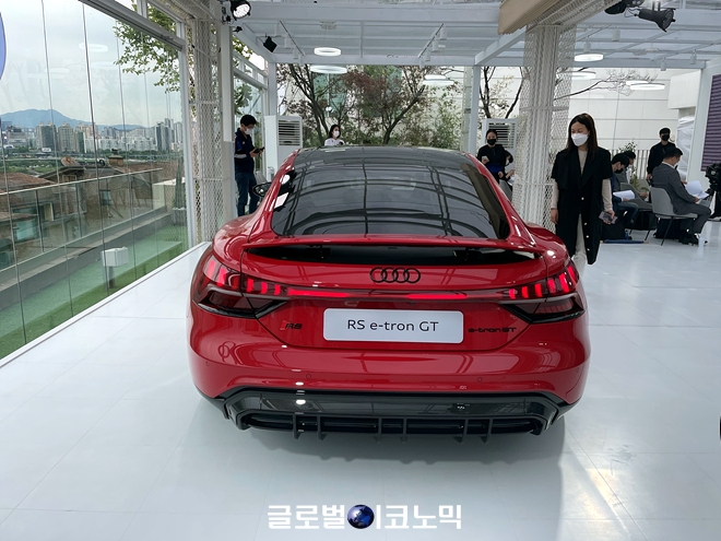 아우디 순수 전기차 'RS e-트론 GT'. 사진=글로벌이코노믹 김현수 기자