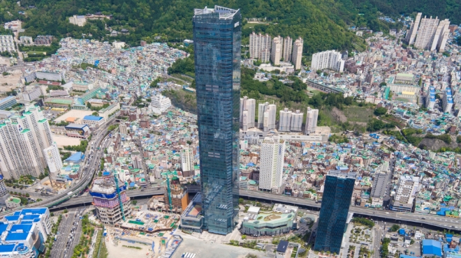 한국남부발전 본사가 위치한 부산국제금융센터 전경. 사진=한국남부발전 