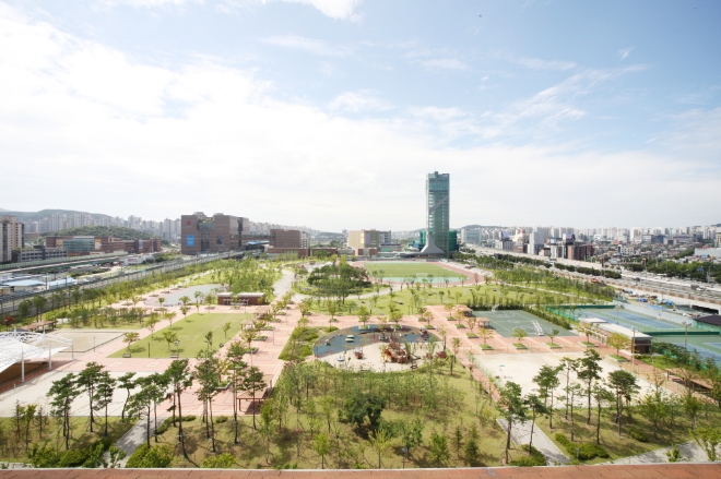 삼성엔지니어링이 건설, 운영 중인 용인 '수지레스피아' 하수처리시설 모습. 사진=삼성엔지니어링