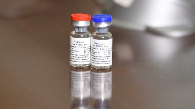 러시아에서 개발된 스푸트니크V 백신. 사진=아키프레스