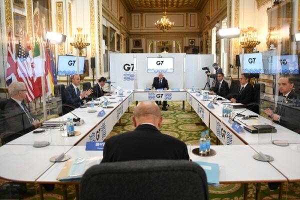 지난 5월4일(현지시간) 런던에서 열린 주요 7개국(G7) 외교·개발장관 회의모습. 사진=로이터