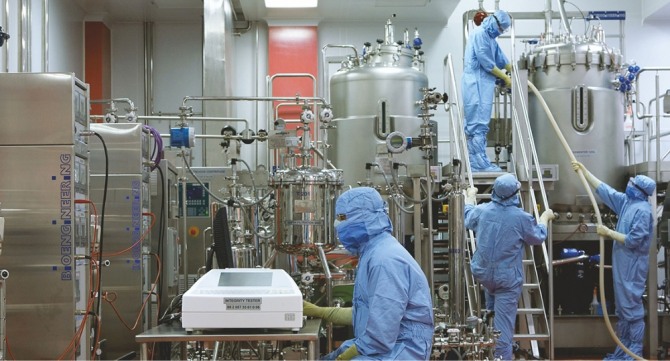 세계 최대 백신생산회사인 인도의 세룸인스티튜트(SII)의 백신 제조 공정 모습. 사진=SII