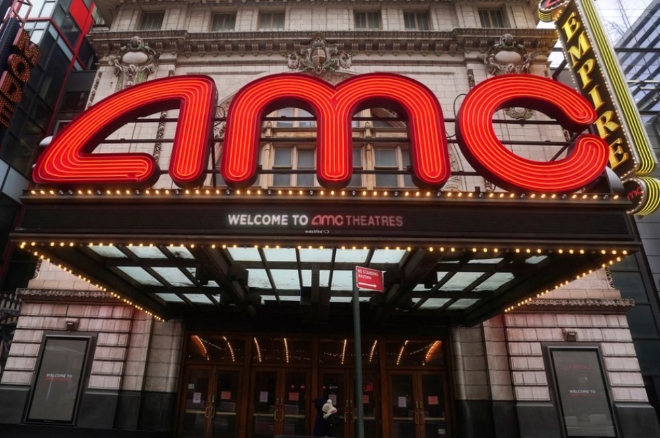 미국 뉴욕 맨해튼 자치구에 있는 AMC 극장. 사진=로이터